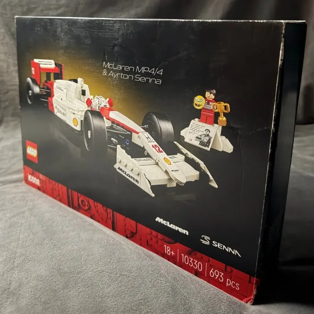 LEGO Icons McLaren MP4/4 Ayrton Senna 10330 New Sealed Box Wear